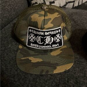 Chrome Hearts Camo Trucker Hat nwt